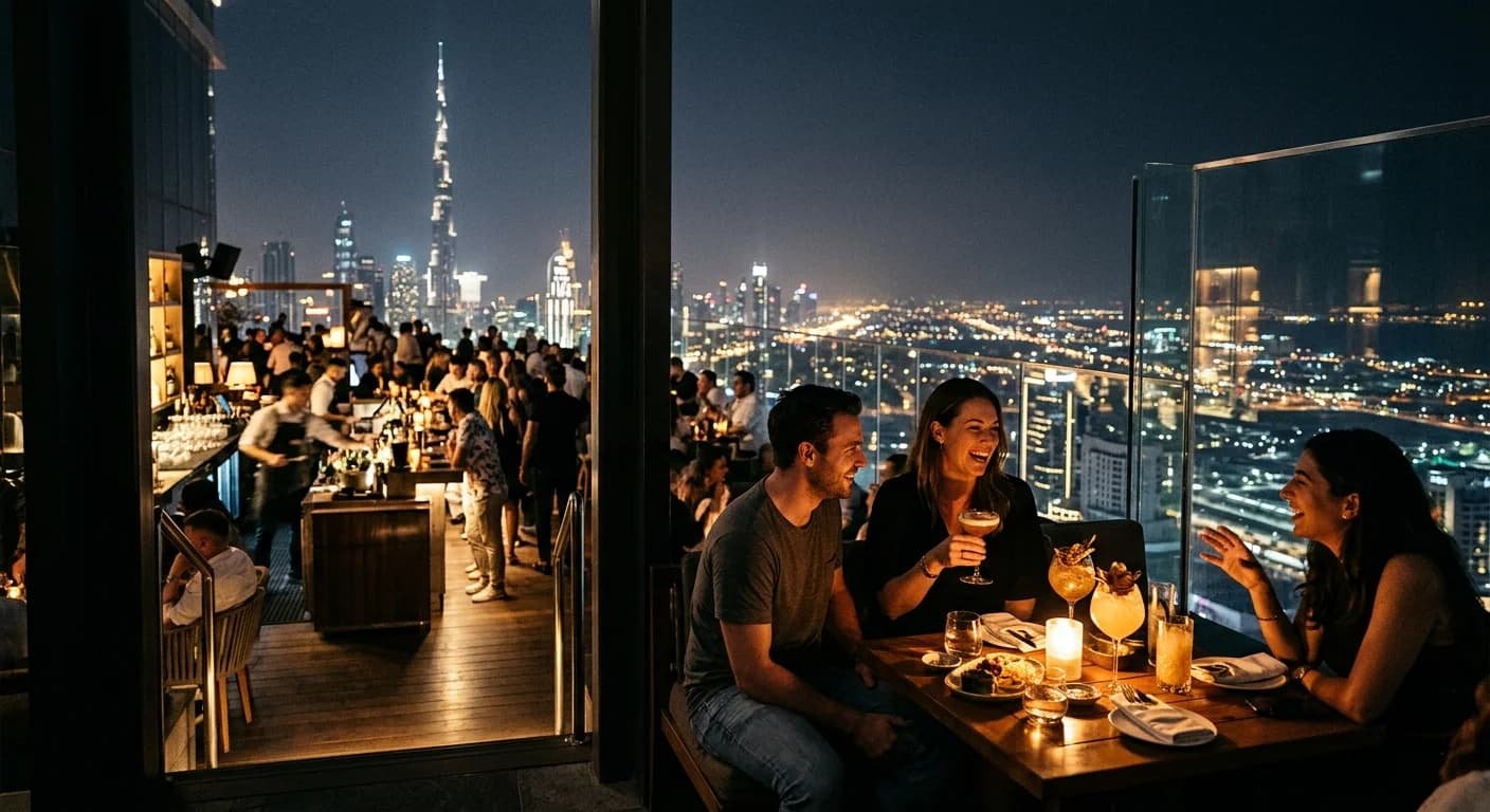 CE LA VI Rooftop Lounge Night