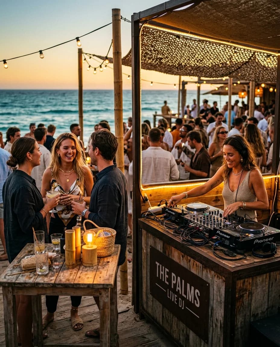 Sunday Beach Brunch That Turns Loud