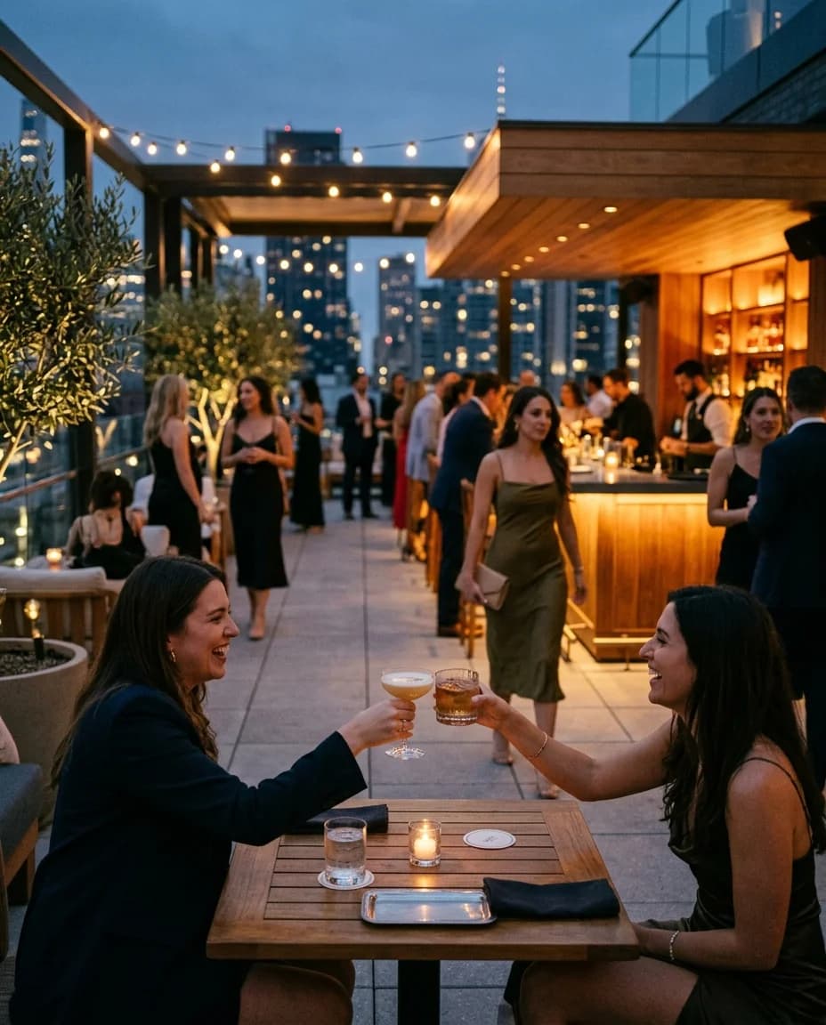CE LA VI Rooftop Lounge Night