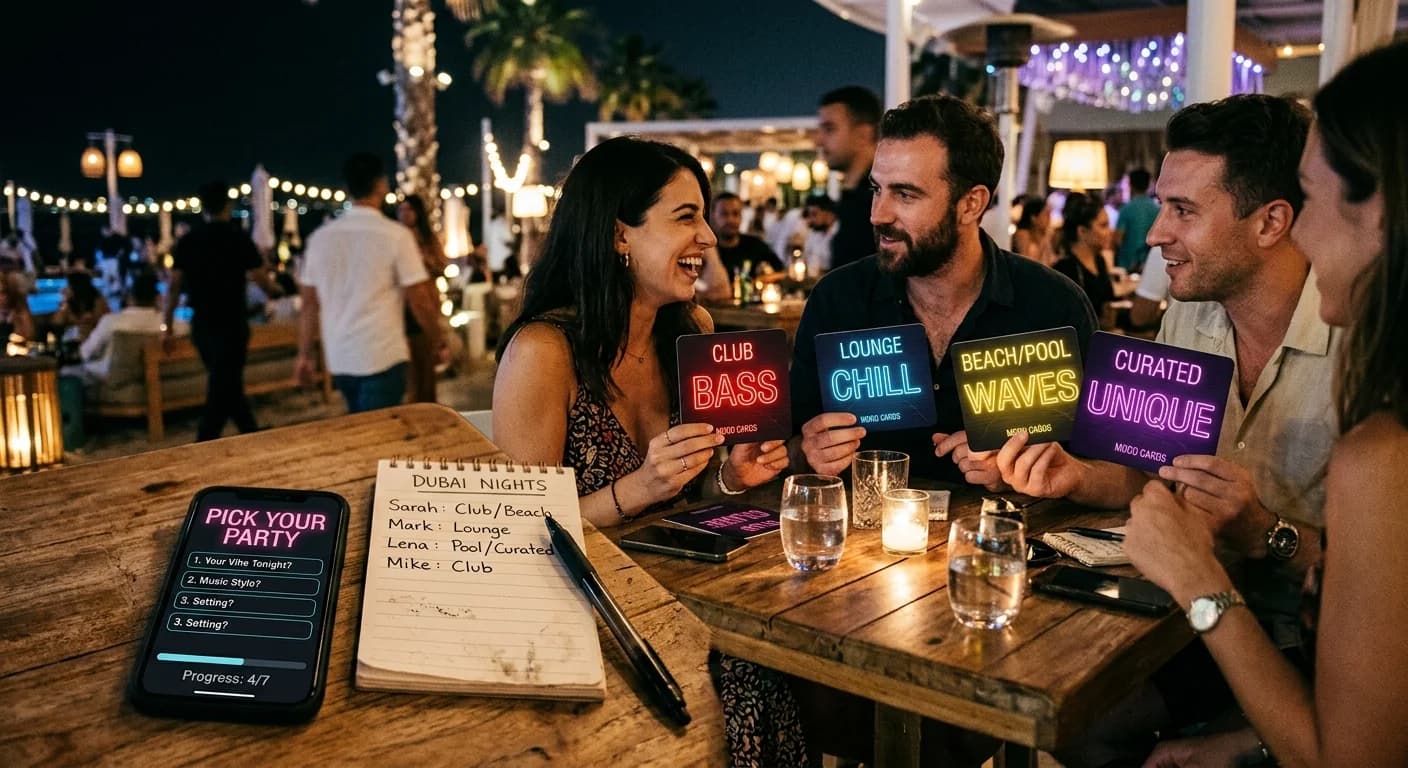 The Ultimate “Pick Your Party” Quiz for Dubai Nightlife (Mood → Venue → Plan)