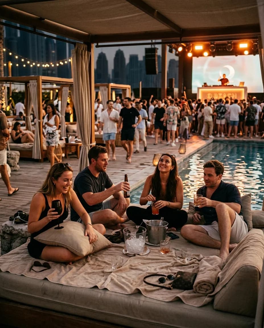O Beach Dubai: Ibiza-Style Pool Night